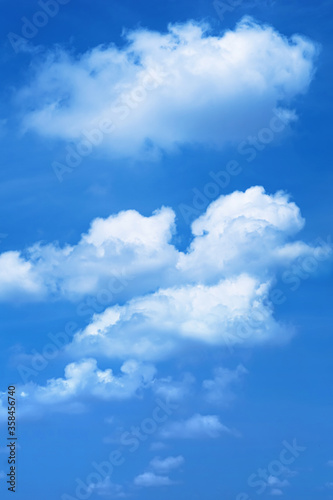 Blue sky with clouds background. 