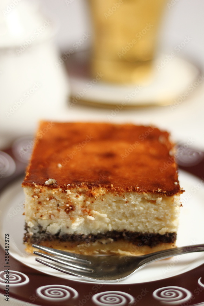 Cheesecake with poppy seed filling Cheesecake with poppy seed filling