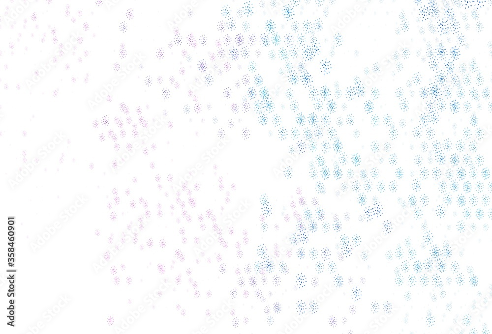 Light Pink, Blue vector backdrop with dots. Light Pink, Blue vector backdrop with dots.