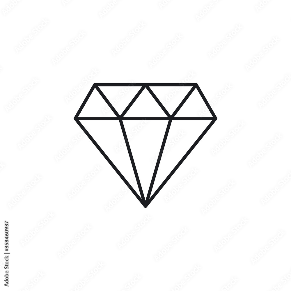 Diamond icon. Vector Illustration Diamond icon. Vector Illustration