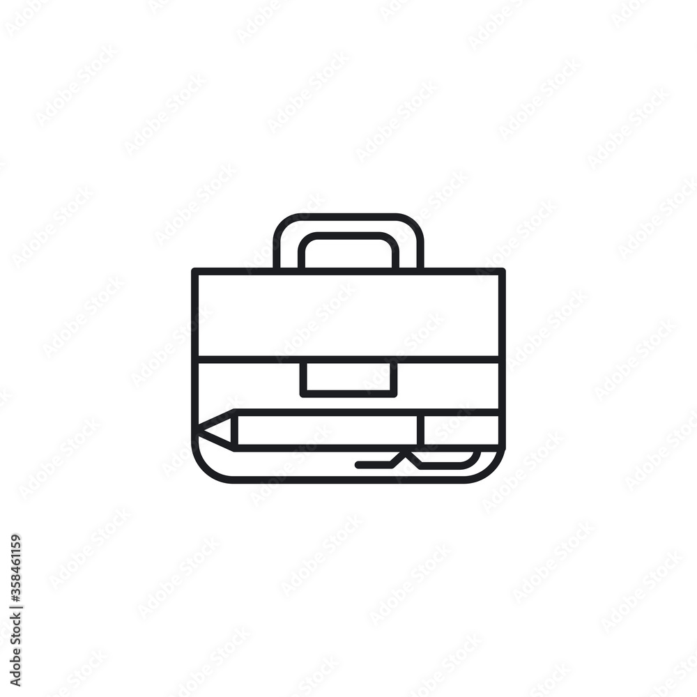 Briefcase icon. Vector Illustration Briefcase icon. Vector Illustration