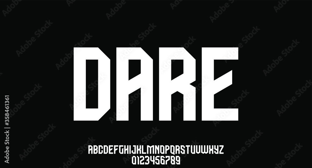 dare, THE ELEGANT FUTURISTIC MODERN STRONG AND SPEED FONT