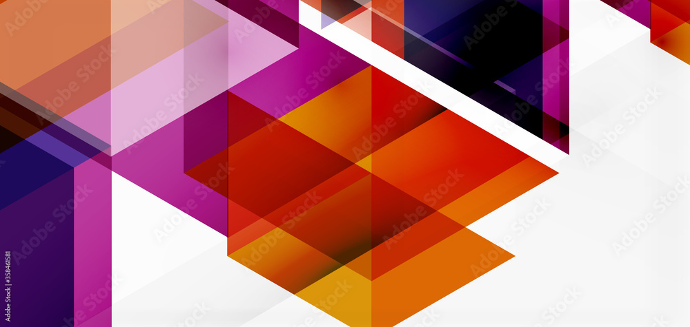 Geometric abstract background, mosaic triangle and hexagon shapes. Trendy abstract layout template for business or technology presentation, internet poster or web brochure cover, wallpaper Geometric abstract background, mosaic triangle and hexagon shapes. Trendy abstract layout template for business or technology presentation, internet poster or web brochure cover, wallpaper