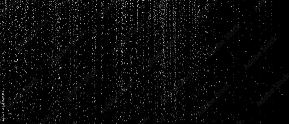 rain drop on black background - obrazy, fototapety, plakaty 
