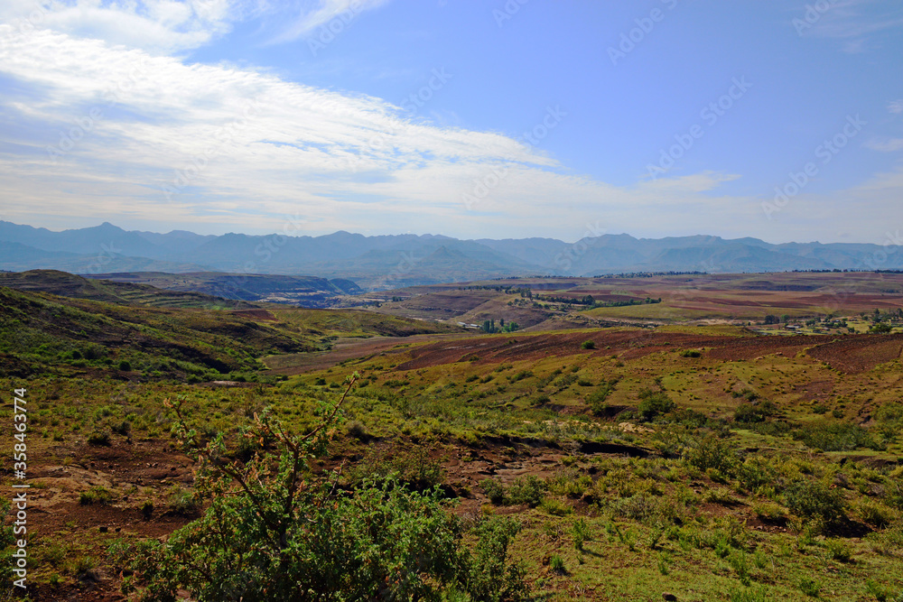 Impressionen und Eindrücke von der Landschaft in Lesotho, Afrika