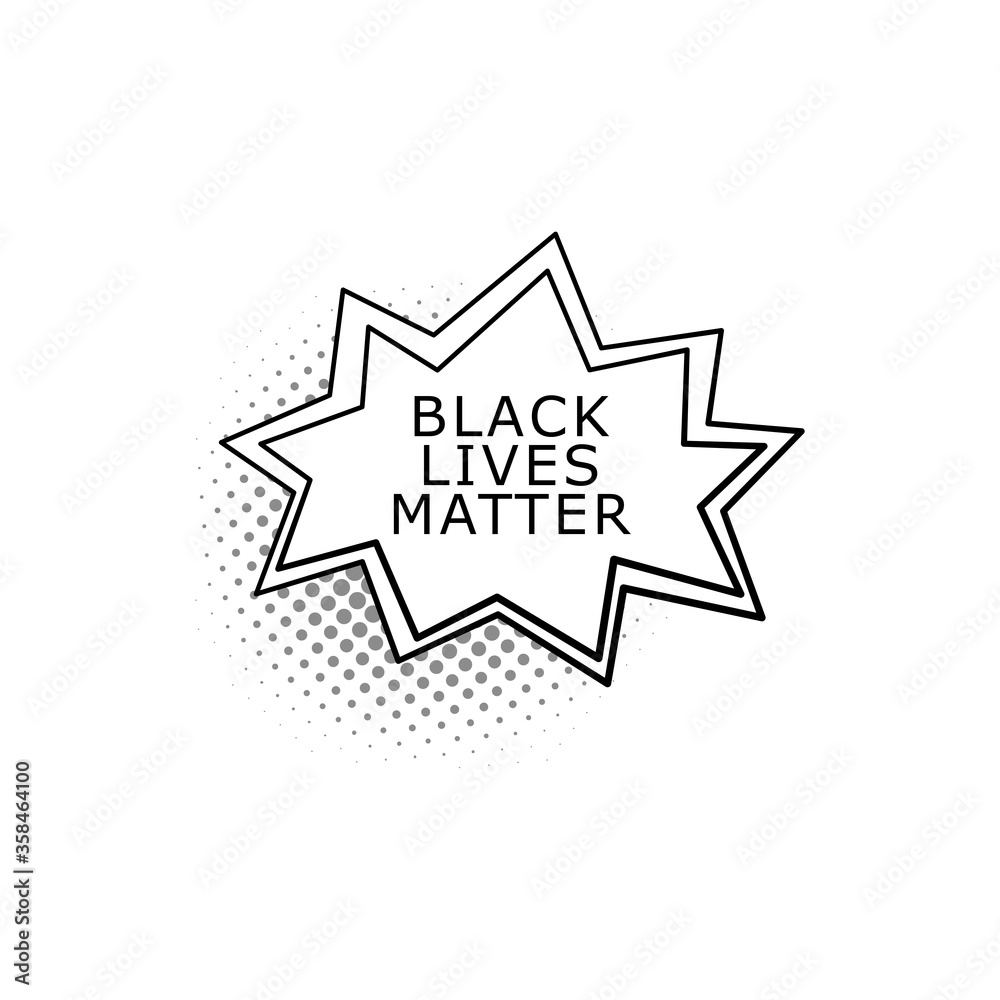 Black lives matter vector illustration. BLM and racism. Black lives matter vector illustration. BLM and racism.