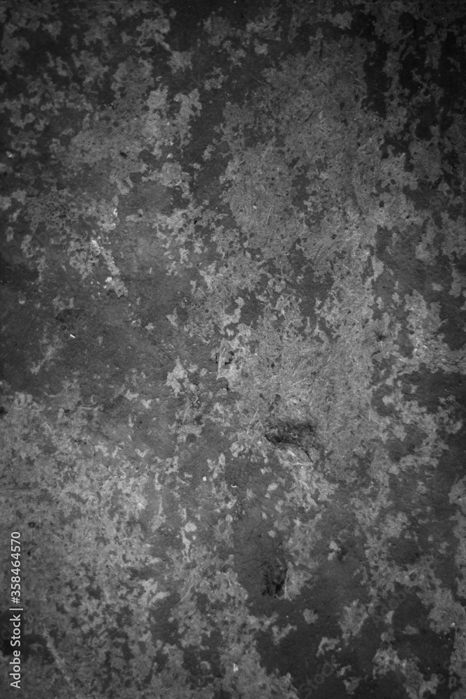 Fototapeta premium Black and white old painted surface. Vintage texture.