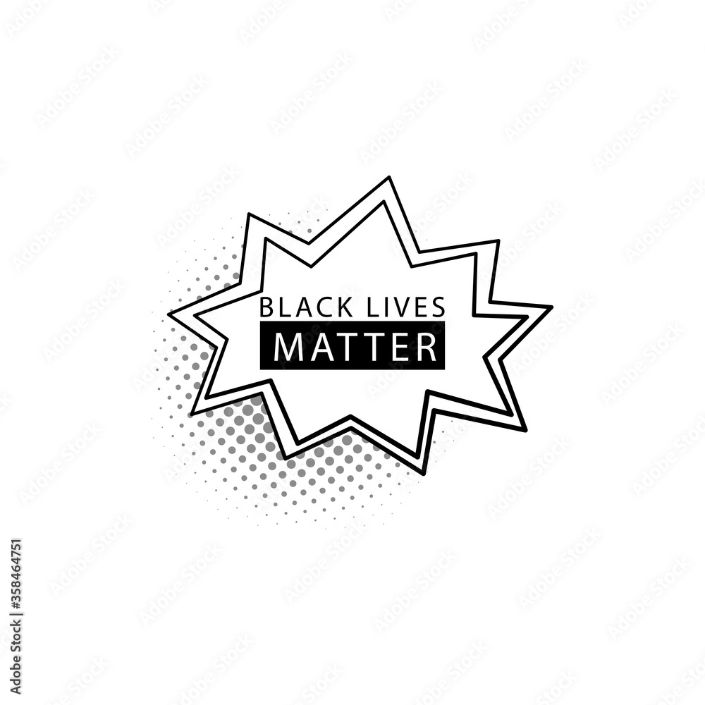 Black lives matter vector illustration. BLM and racism. Black lives matter vector illustration. BLM and racism.