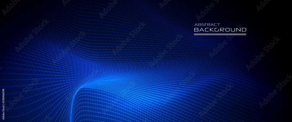 Illustration abstract wave, curve and flow motion line with light ray in dark blue color background. Vector graphic design, futuristic, digital cyberspace technology, energy concept for wallpaper Illustration abstract wave, curve and flow motion line with light ray in dark blue color background. Vector graphic design, futuristic, digital cyberspace technology, energy concept for wallpaper