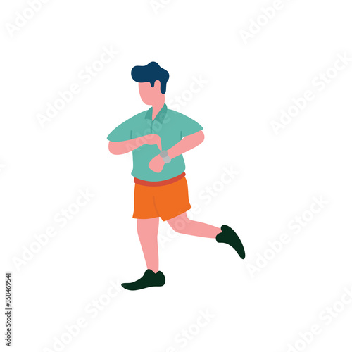 Football soccer referee flat illustration vector