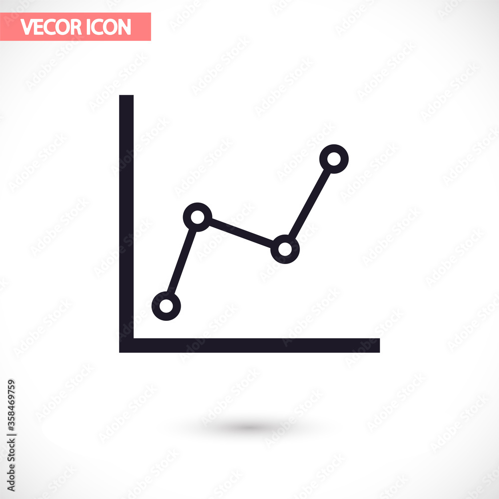 Chart vector icon , lorem ipsum Flat design Chart vector icon , lorem ipsum Flat design