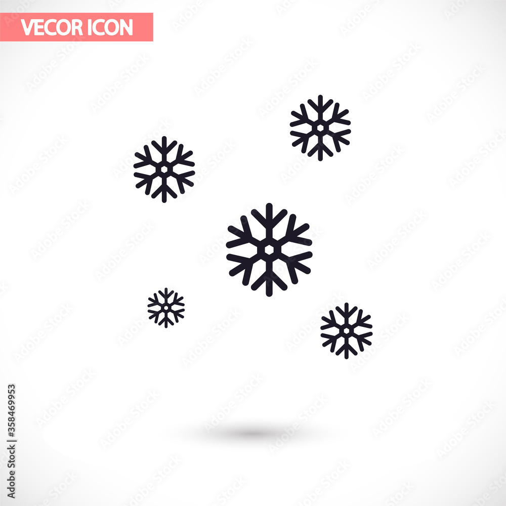 Snow vector icon , lorem ipsum Flat design Snow vector icon , lorem ipsum Flat design