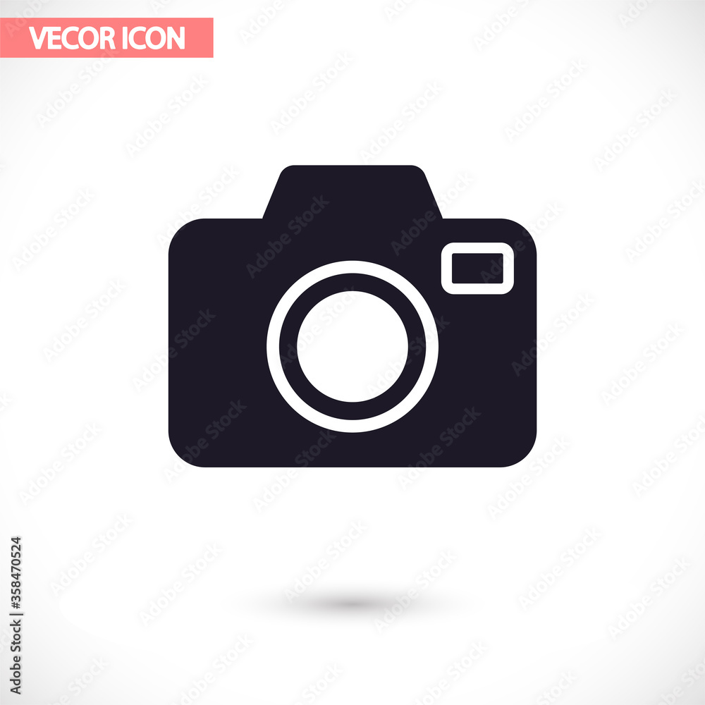 Camera  vector icon , lorem ipsum Flat design