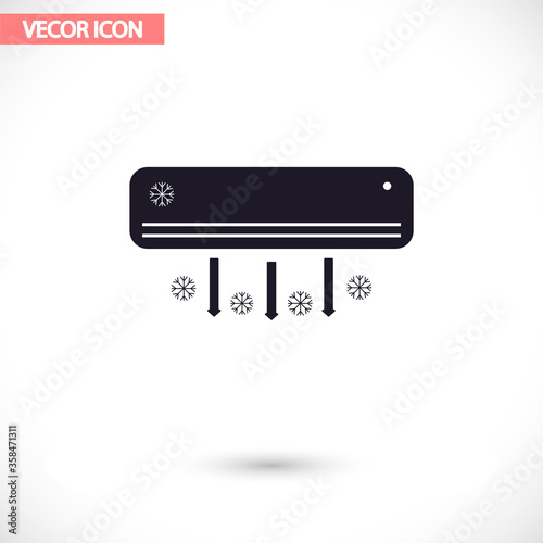 Conditioning vector icon , lorem ipsum Flat design
