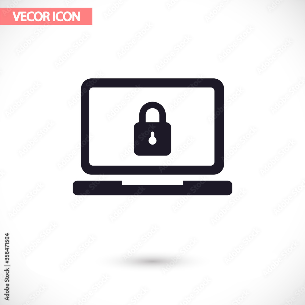Laptop vector icon , lorem ipsum Flat design Laptop vector icon , lorem ipsum Flat design