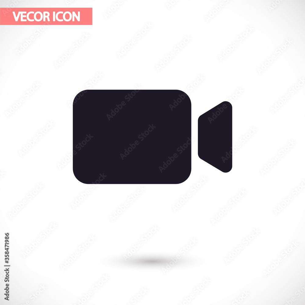 Camcorder vector icon , lorem ipsum Flat design Camcorder vector icon , lorem ipsum Flat design
