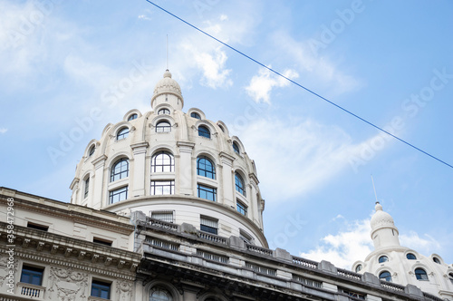 Obraz na płótnie Bencich Building Domes, Buenos Aires, Argentina. w salonie