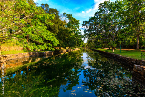 The gardens of Sigiriya  Sri Lanka. UNESCO World Heritage Site