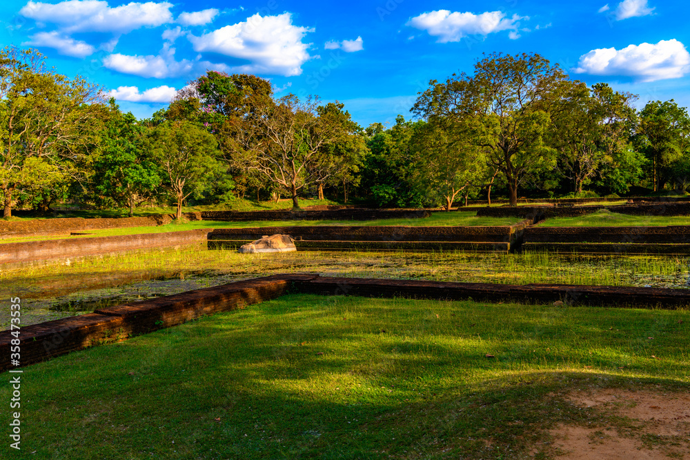 The gardens of Sigiriya, Sri Lanka. UNESCO World Heritage Site