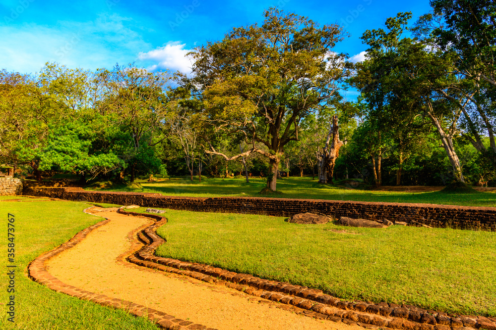 The gardens of Sigiriya, Sri Lanka. UNESCO World Heritage Site