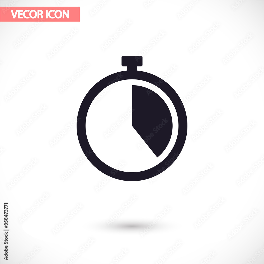 Stopwatch vector icon , lorem ipsum Flat design Stopwatch vector icon , lorem ipsum Flat design