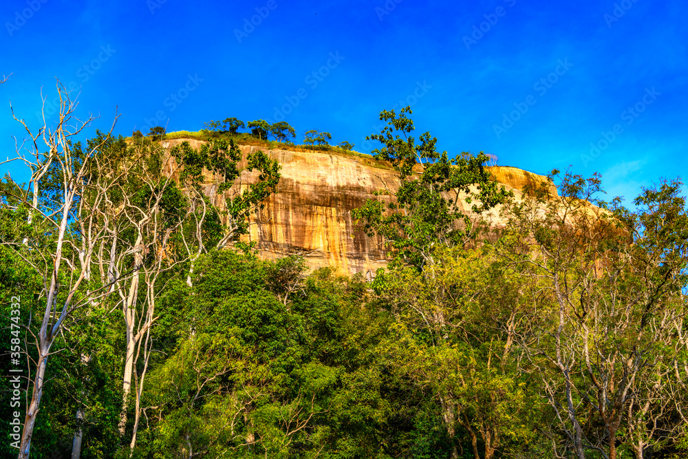 Rock of Sigiriya, Sri Lanka. UNESCO World Heritage Site