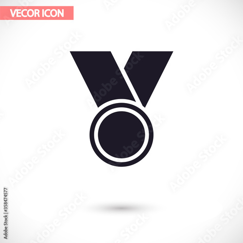 Medal vector icon  , lorem ipsum Flat design
