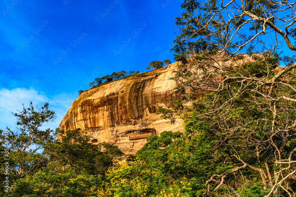 Fototapeta premium Nature of Sigiriya, Sri Lanka. UNESCO World Heritage Site