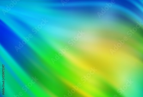 Light Blue, Green vector blurred shine abstract template. An elegant bright illustration with gradient. The best blurred design for your business.