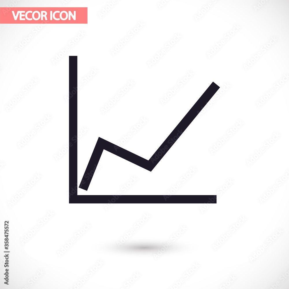 Chart vector icon , lorem ipsum Flat design Chart vector icon , lorem ipsum Flat design