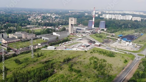 nieczynna kopalnia węgla kamiennego Moszczenica na Śląsku, Polska photo