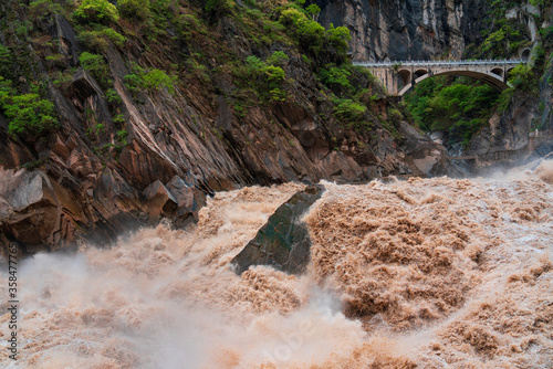 the famous scenic area tiger leaping gorge in china