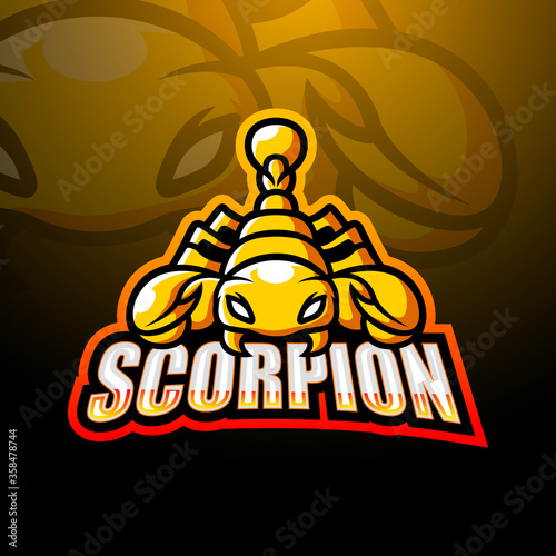 Scorpion mascot esport logo design