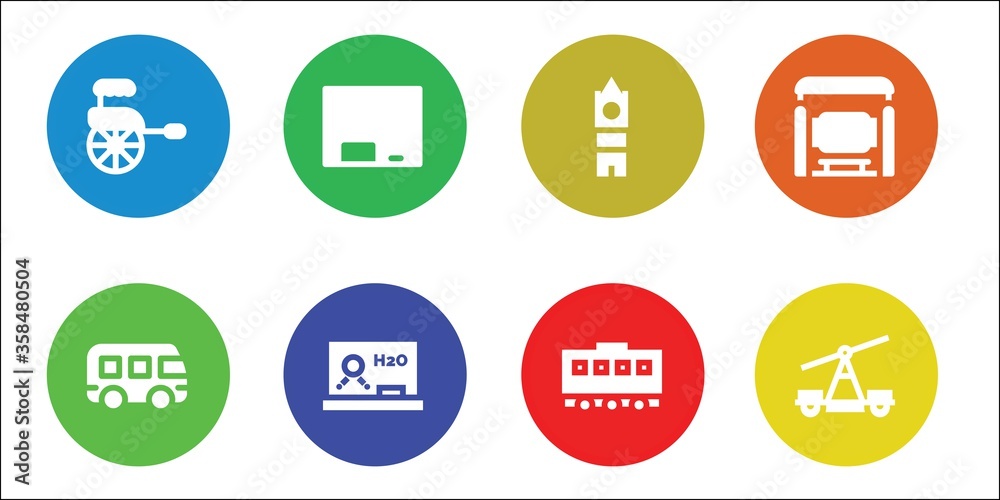 bus icon set bus icon set