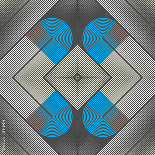 Seamless Futuristic Pattern...