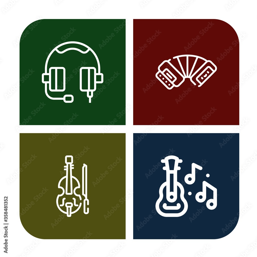 Set of sound icons Set of sound icons