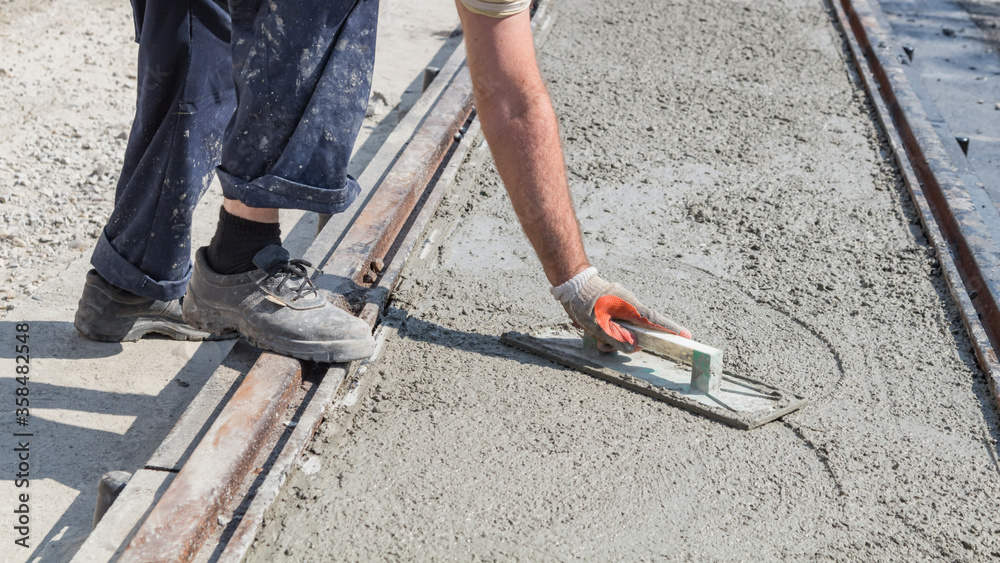Heavy work for a construction worker on the site. Heavy work for a construction worker on the site.