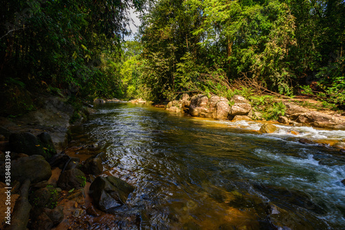 River in the Sinharaja Forest Reserve, a national park in Sri Lanka. UNESCO World Heritage