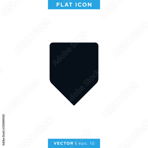 Map pin icon design template