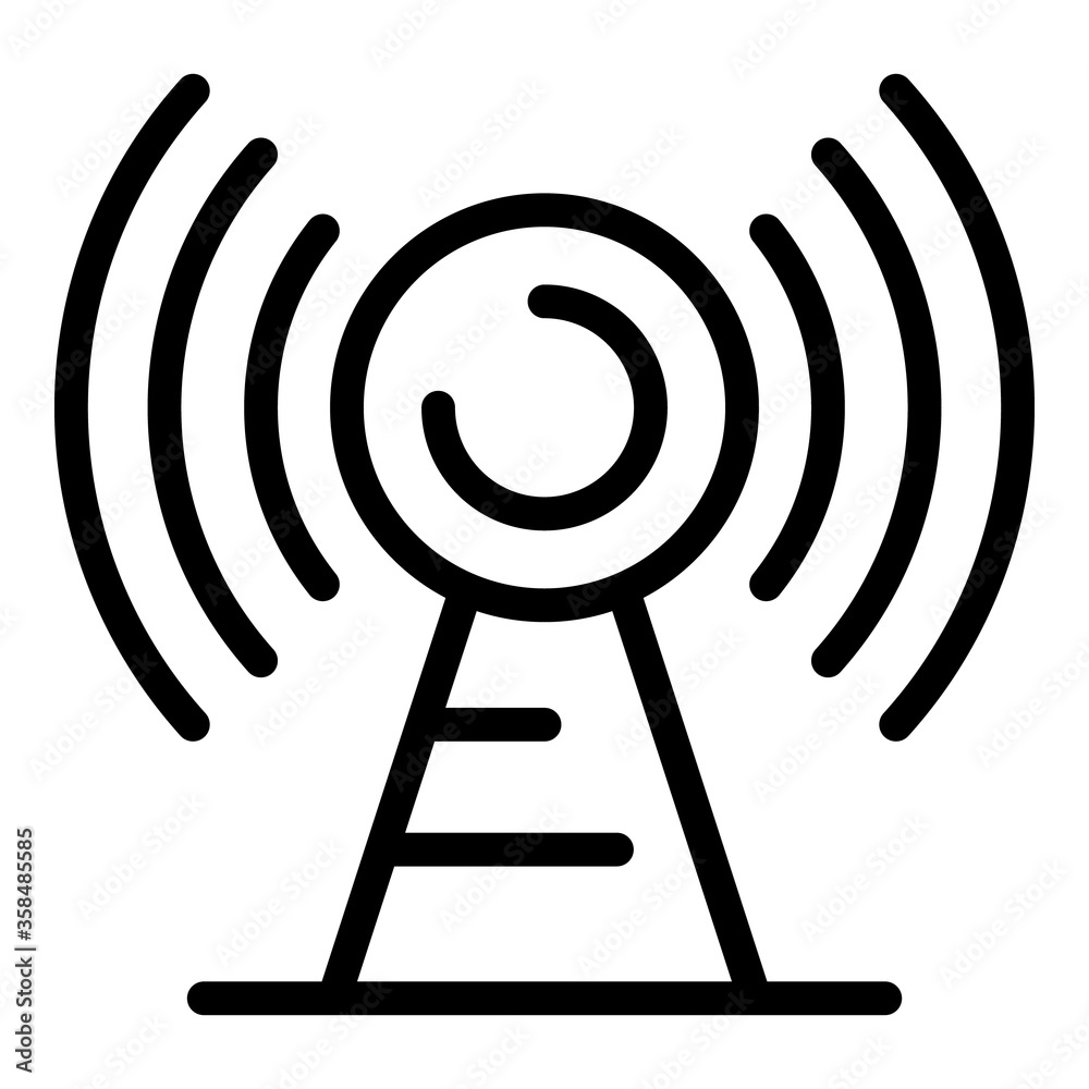 Antenna icon. Outline antenna vector icon for web design isolated on white background Antenna icon. Outline antenna vector icon for web design isolated on white background