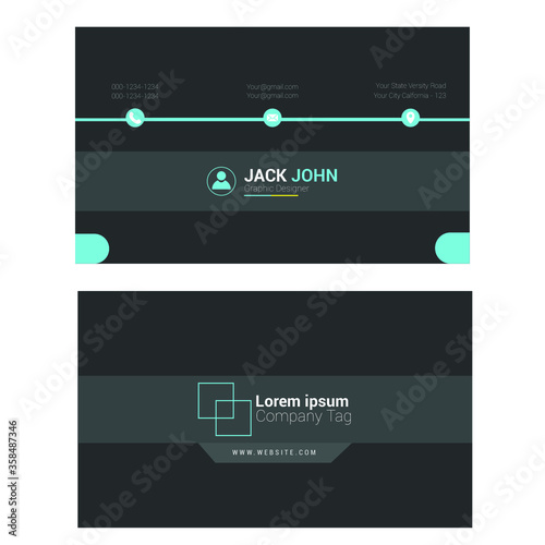 Business card design template