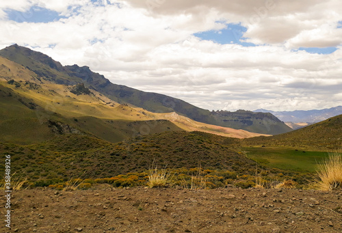 Zona central de la Cordillera de los Andes -Frontera entre Argentina y Chile