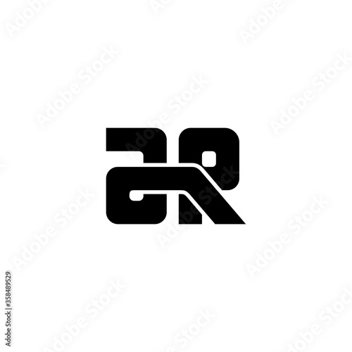 initial letter a and r, ar, ra logo, monogram line art style design template