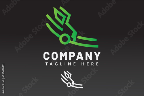 Logistic Icon Logo Template For Delivery brand and service delivery company