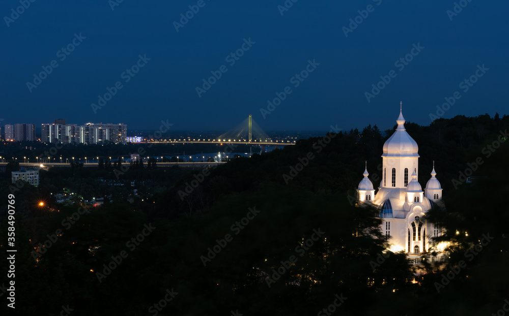 Kiev Ukraine City Nighttime Kiev  Night Kiev