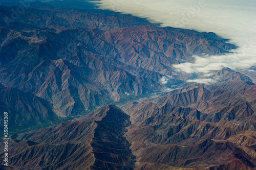 Obraz na płótnie It's Aerial view of the mountains of Peru w salonie