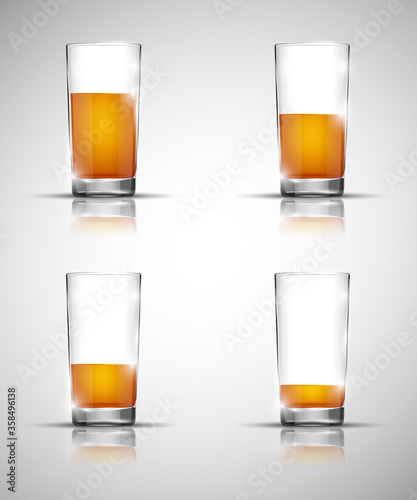 Glass with cold drink alcohol. Bright soda. A glass of lemonade or fruit juice. Cold iced tea. Bar with a glass of cocktail fizzy water