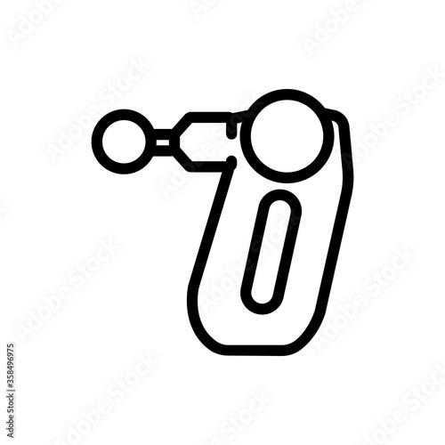 cellulite body massager icon vector. cellulite body massager sign. isolated contour symbol illustration