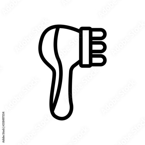 electrical cellulite massager icon vector. electrical cellulite massager sign. isolated contour symbol illustration