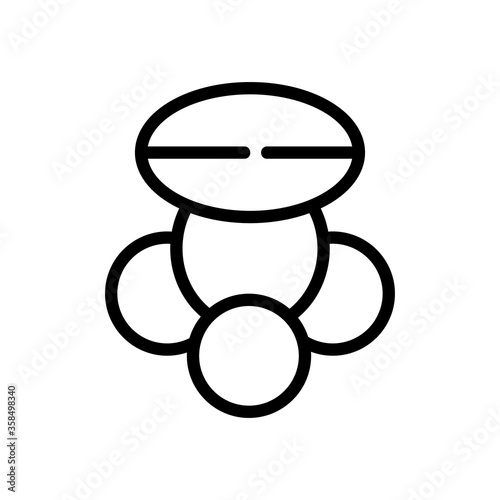 cellulite fat tissue icon vector. cellulite fat tissue sign. isolated contour symbol illustration